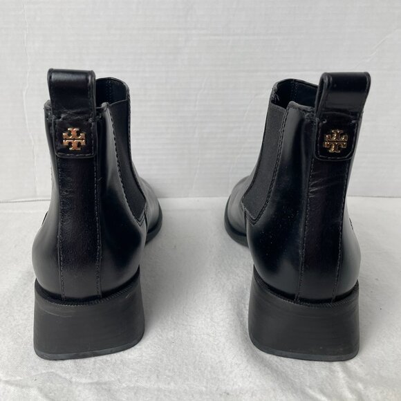 Tory Burch Black Leather Slip-on Ankle Boot - Picture 4 of 9